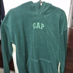 GAP Teal Hooded Fleece Pullover